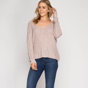 Knot Back Sweater